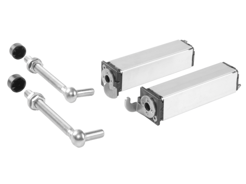 LOCINOX® SWING40 Samozavírací pružinový pant M12, otevíratelný 90° , nastavitelný 1D, nerezová ocel